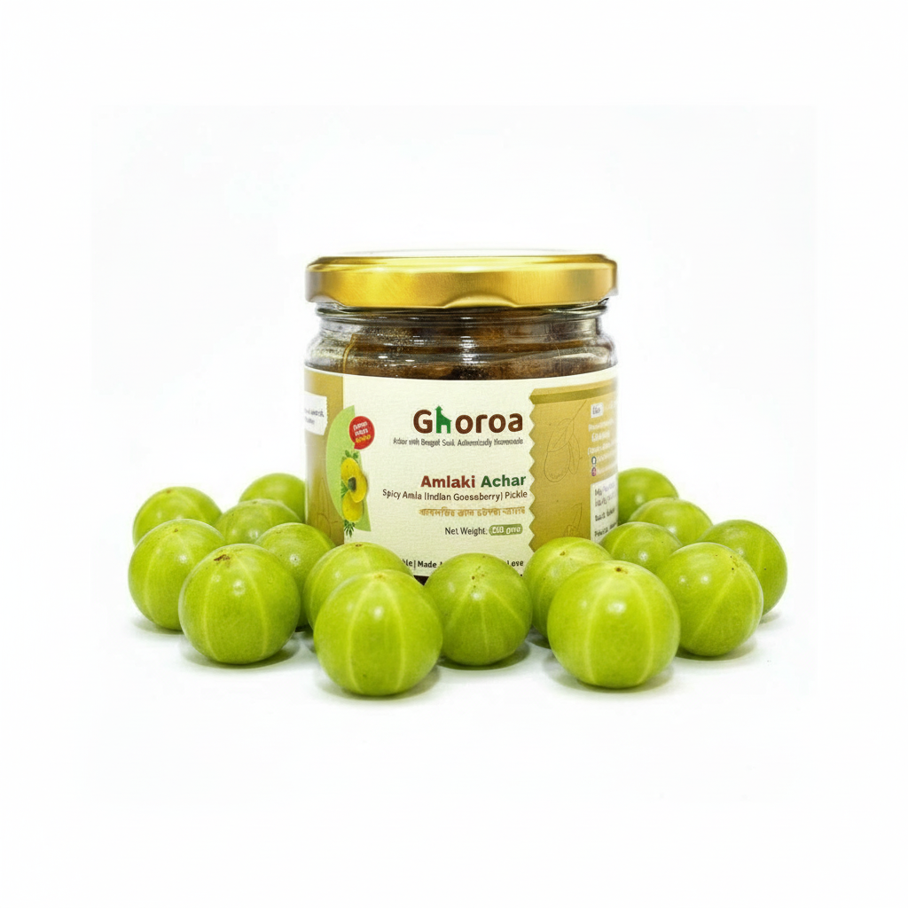 Amlaki Jhal Chatpata Achar – Tangy, Spicy & Addictively Good by Ghoroa Achar | Bengali Amla Achar | 250g Amla Pickle