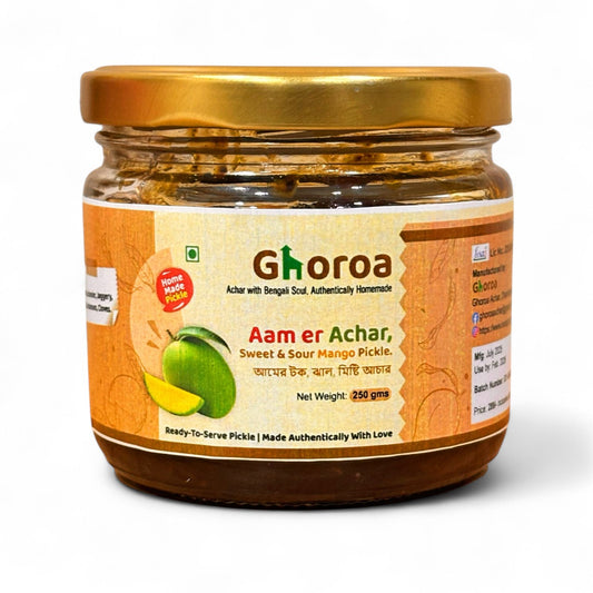 Aam er Achar by Ghoroa | Bengali Achar| Bengali Style Mango Achar|Homemade and Suncooked