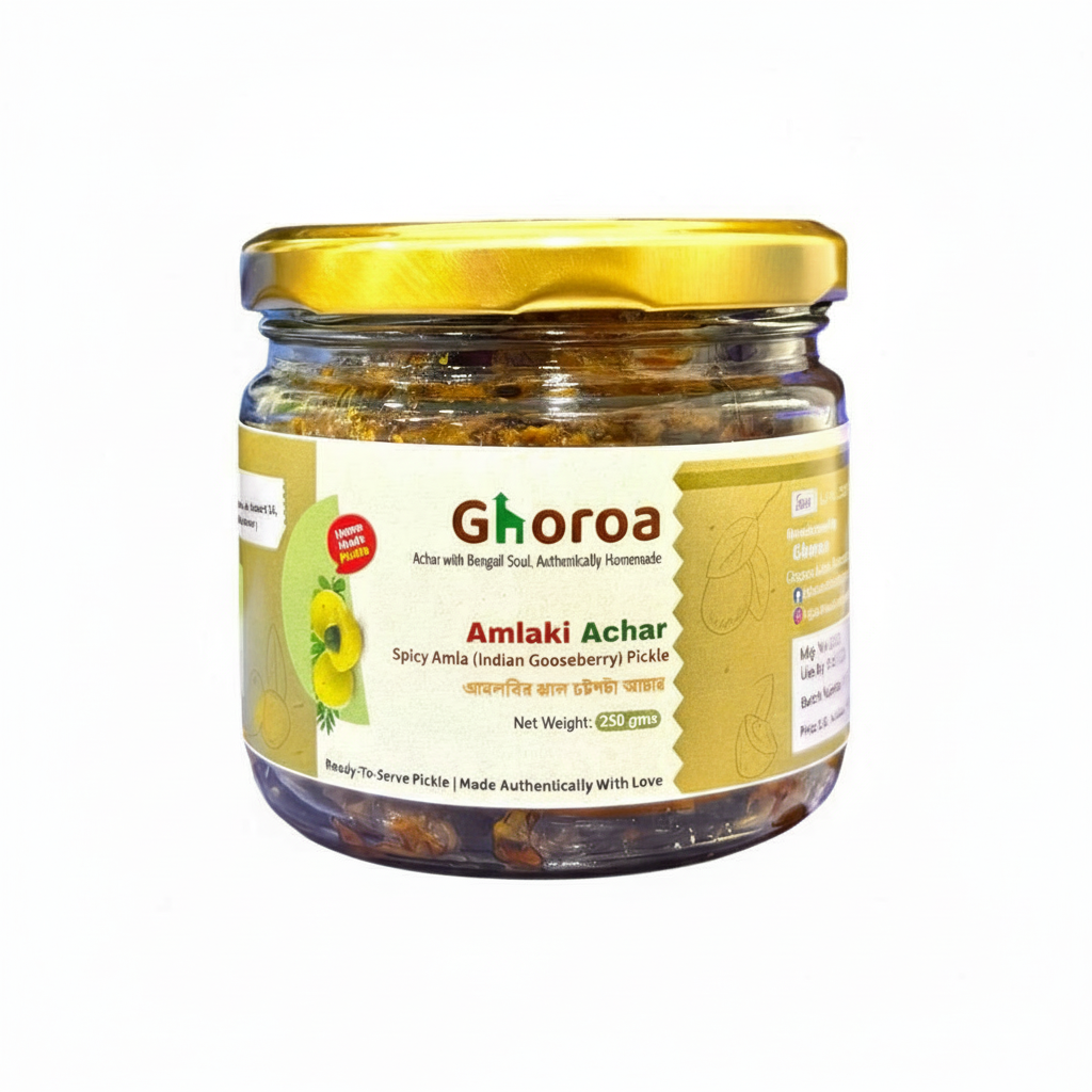 Amlaki Jhal Chatpata Achar – Tangy, Spicy &amp; Addictively Good by Ghoroa Achar | Bengali Amla Achar | 250g Amla Pickle