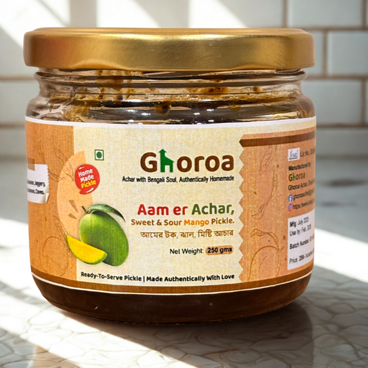 Aam er Achar by Ghoroa | Bengali Achar| Bengali Style Mango Achar|Homemade and Suncooked
