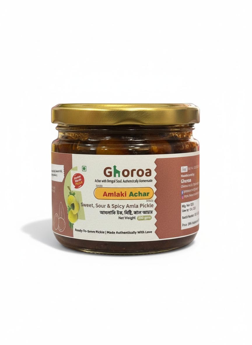 Ghoroa Amlaki Achar – Sweet Sour & Spicy Amla Pickle 230g
